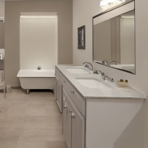 108_A white walled bathroom features beige appliances and furniture..png